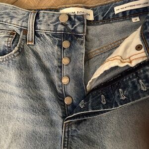 Denim Forum The '90s Boyfriend Hi-Rise Loose Jean Size 25